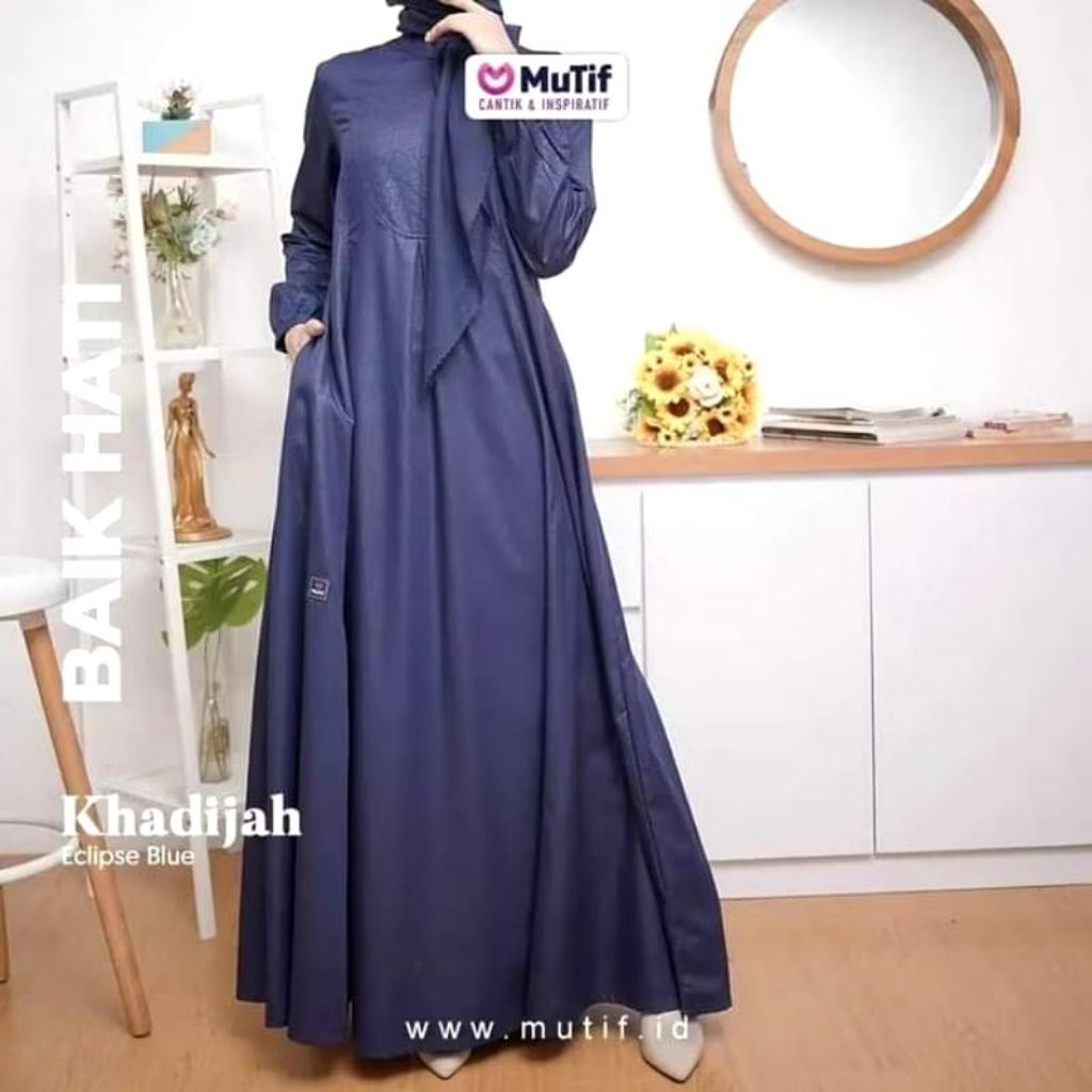 GAMIS MUTIF KHADIJAH ECLIPSE BLUE
