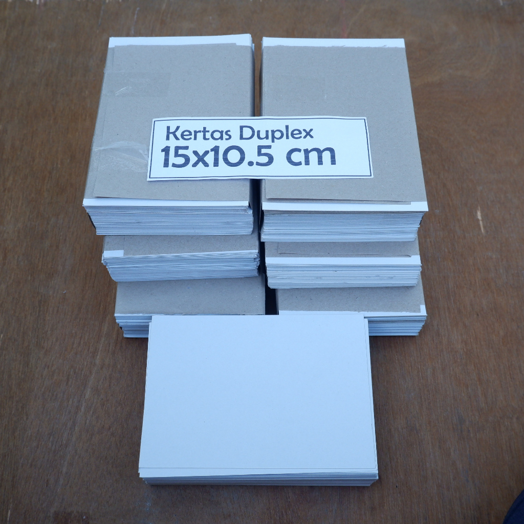 

Kertas duplex 15x10.5 cm