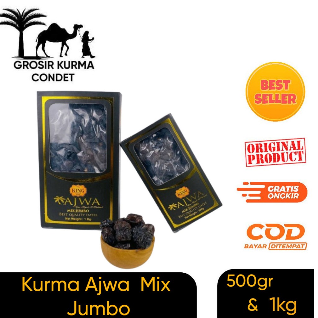 

King Dates Ajwa Aliyah Madinah Kurma Nabi Mix Jumbo