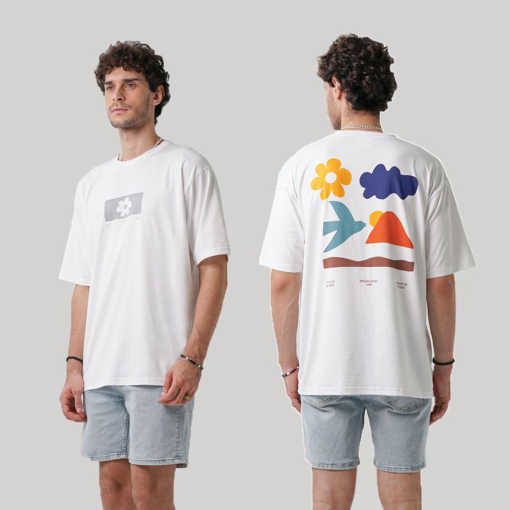KAOS CELCIUS CREATIVE DIVISION WHITE COTTON TEBAL T-SHIRT DISTRO UNISEX