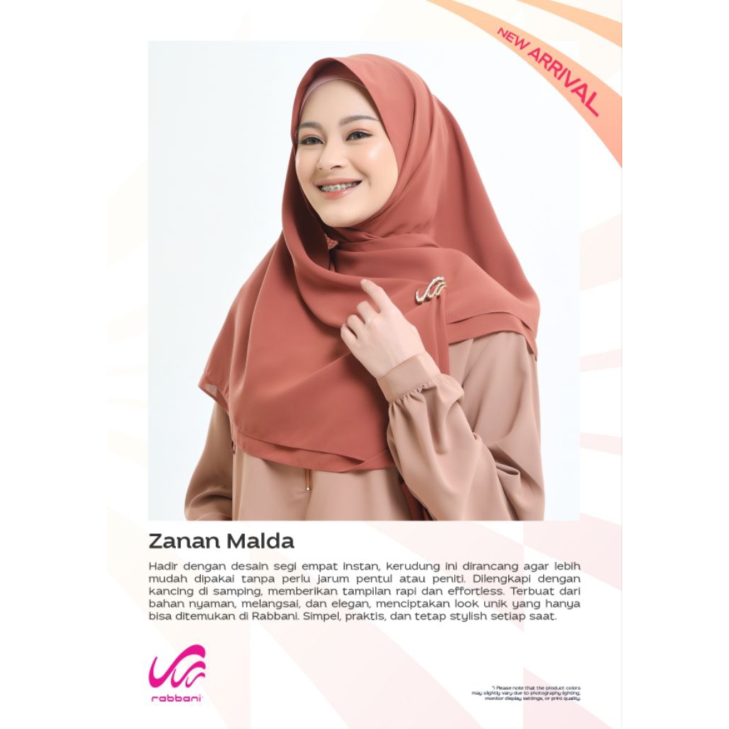 kerudung Instan Rabbani|Zanan Malda|Rabbani Asli