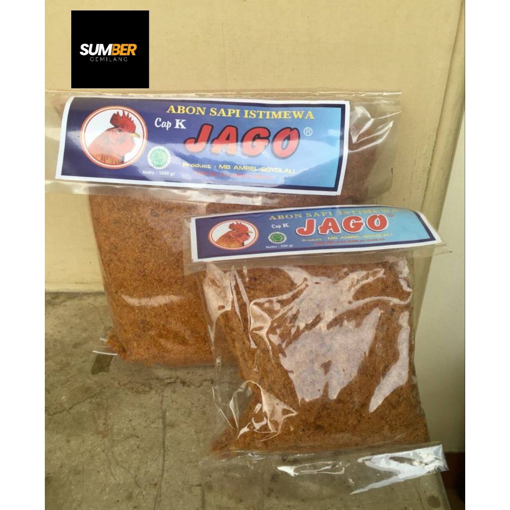 

abon sapi istimewa cap k jago 250 gram abon sapi cap k jago 250 gram