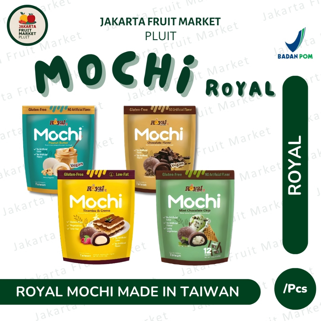 

ROYAL MOCHI ORIGIN TAIWAN CHOCOLATE/BUTTER PEANUT/MINT CHOCOLATE/TIRAMISU&CREME