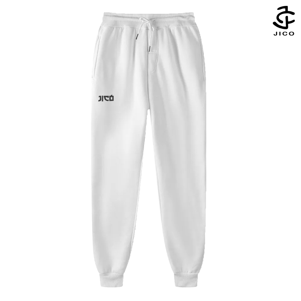 ZODIAK | Celana Panjang Jogger Pria Wanita (Unisex) Premium Original (Baggy Pants) Putih