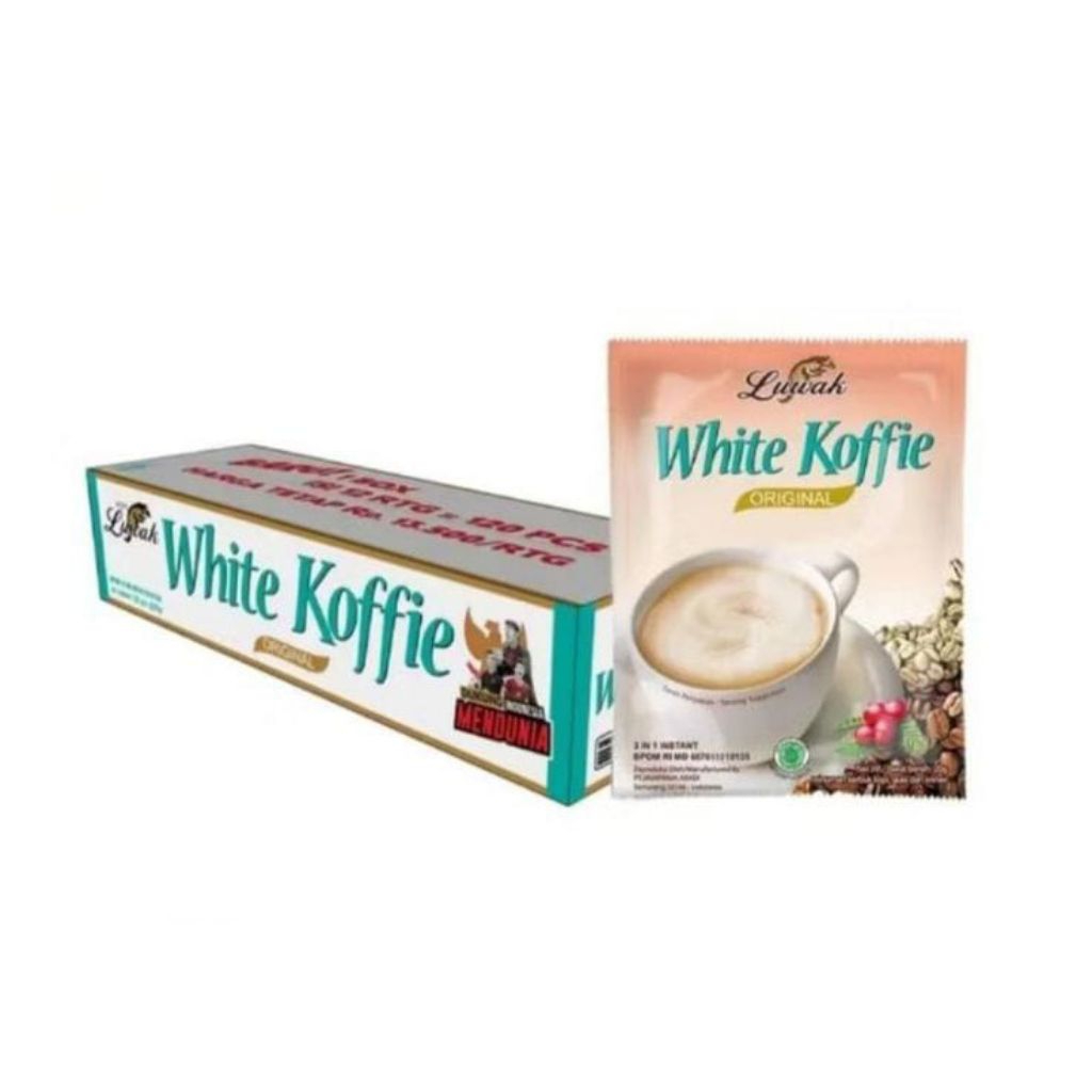 

LUWAK WHITE KOFFIE | KARTON / KARDUS | 120Pcs