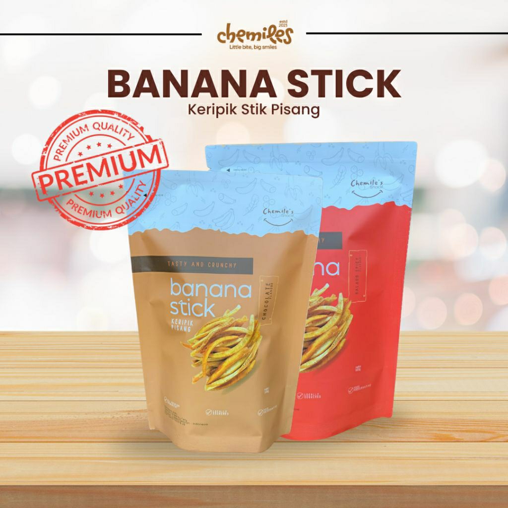

Keripik Pisang Keripik Buah BUNDLING 2PCS BANANA STICK CHOCO BALADO / STIK PISANG 100g