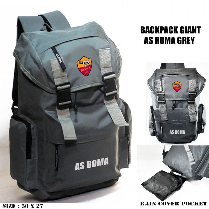 TAS RANSEL AS ROMA - BACKPACK AS ROMA - TAS BOLA KLUB ROMA - TAS LAPTOP AS ROMA FREE RAOM COVER