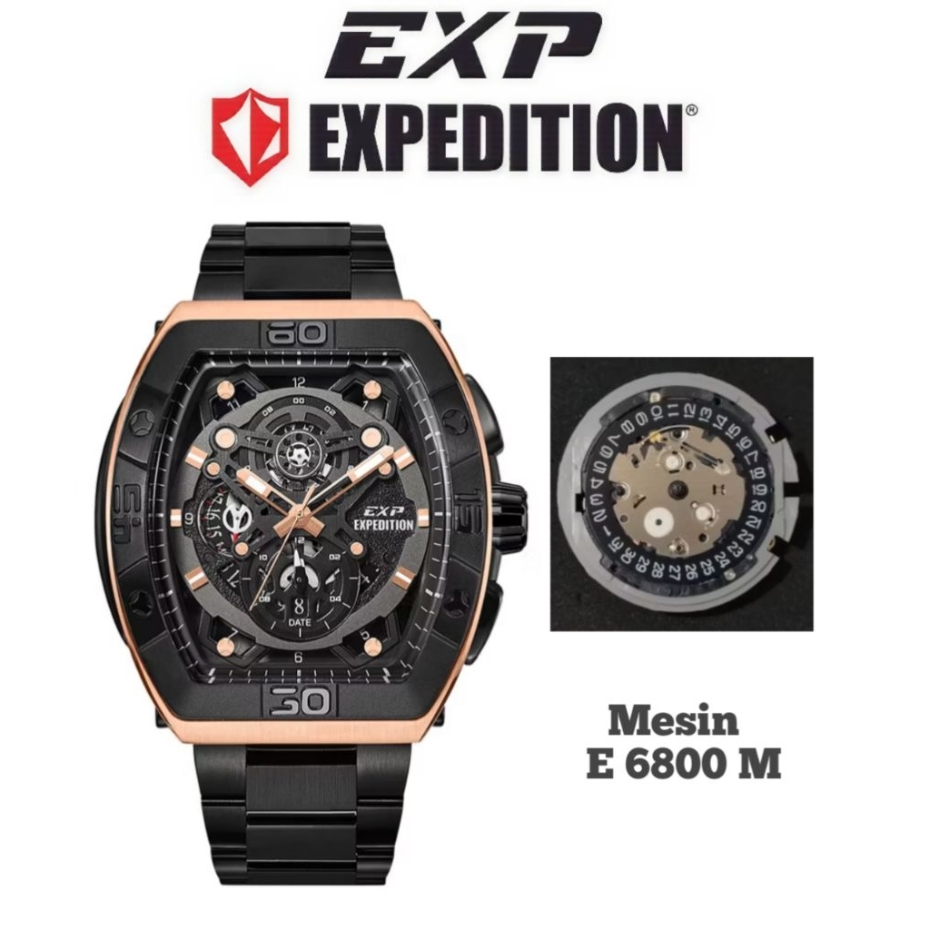 Mesin Original untuk Jam Tangan Expedition Type E 6800 M, E 6800 B