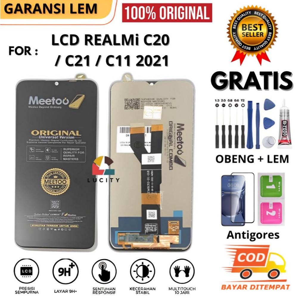 Lcd Touchscreen REALME C20 / C21 / C11 2021  > Fullset OriginaL Layar HP 100% Bisa COD Bayar ditempa