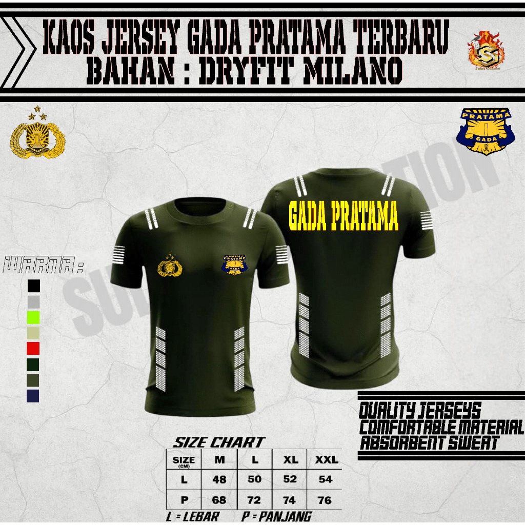 Kaos gada pratama Terbaru 2025 / Kaos gada / Kaos Dalaman gada pratama / bisa custom