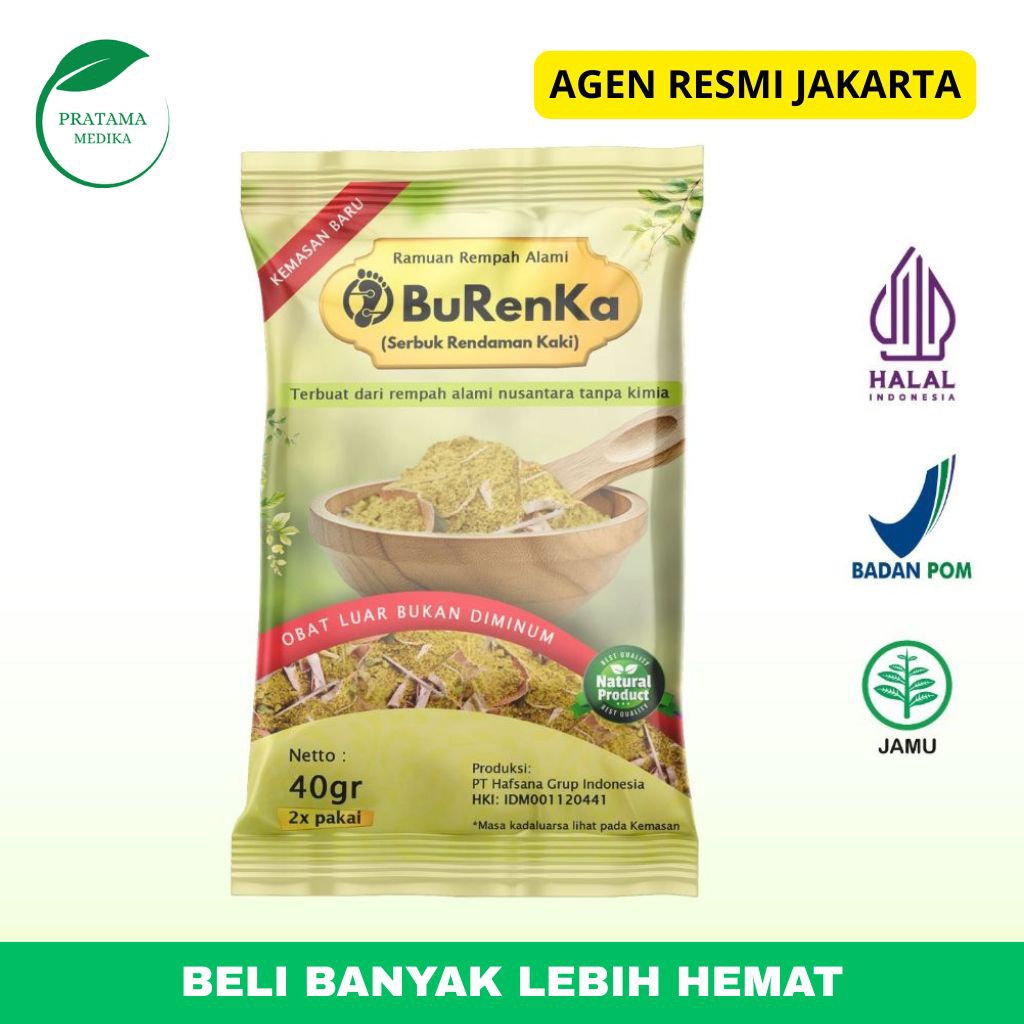 BURENKA BUBUK RENDAMAN KAKI OBAT TRADISIONAL ASAM URAT REMATIK DETOX KAKI BURENKA HERBAL KESEHATAN