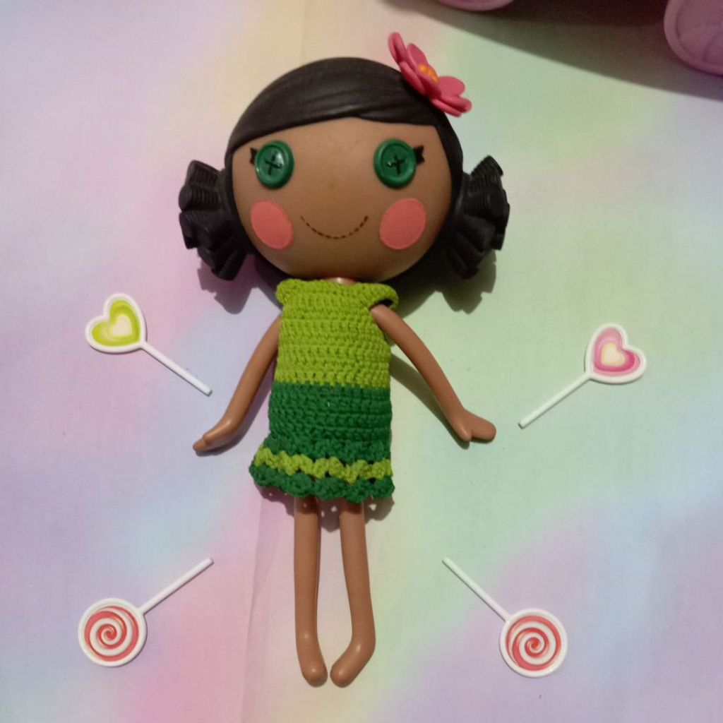 preloved lala loopsy lalaloopsy + dress doll