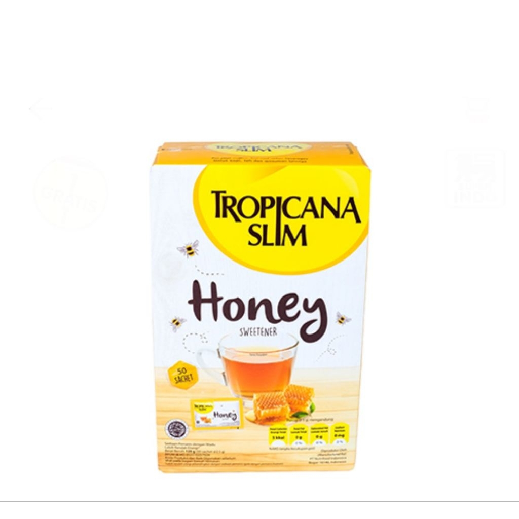

tropicana slim sweetener honey isi 50 sachet @2.5g