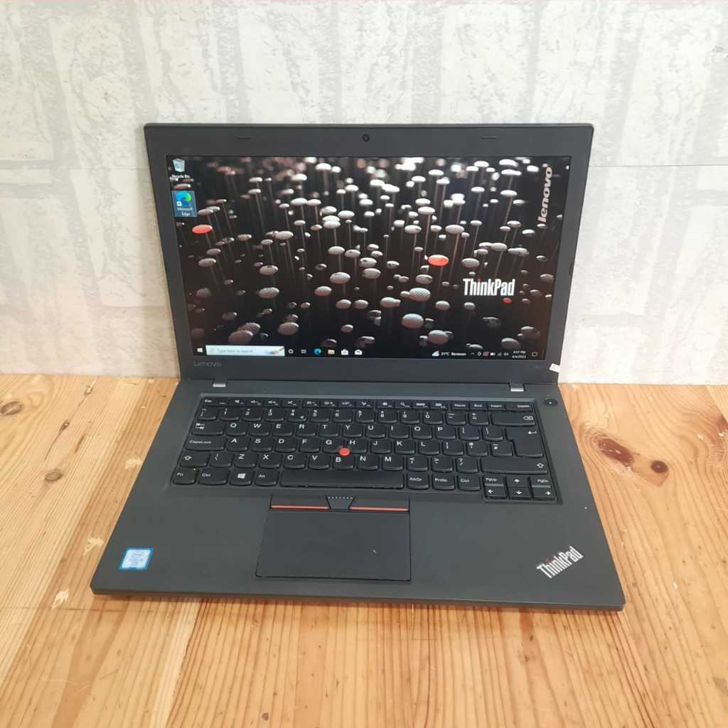 LAPTOP SECOND,Laptop Lenovo Thinkpad T460, i5-6300U, 8/128Gb, Gaming, Editing, Ngebut, Slim, Black