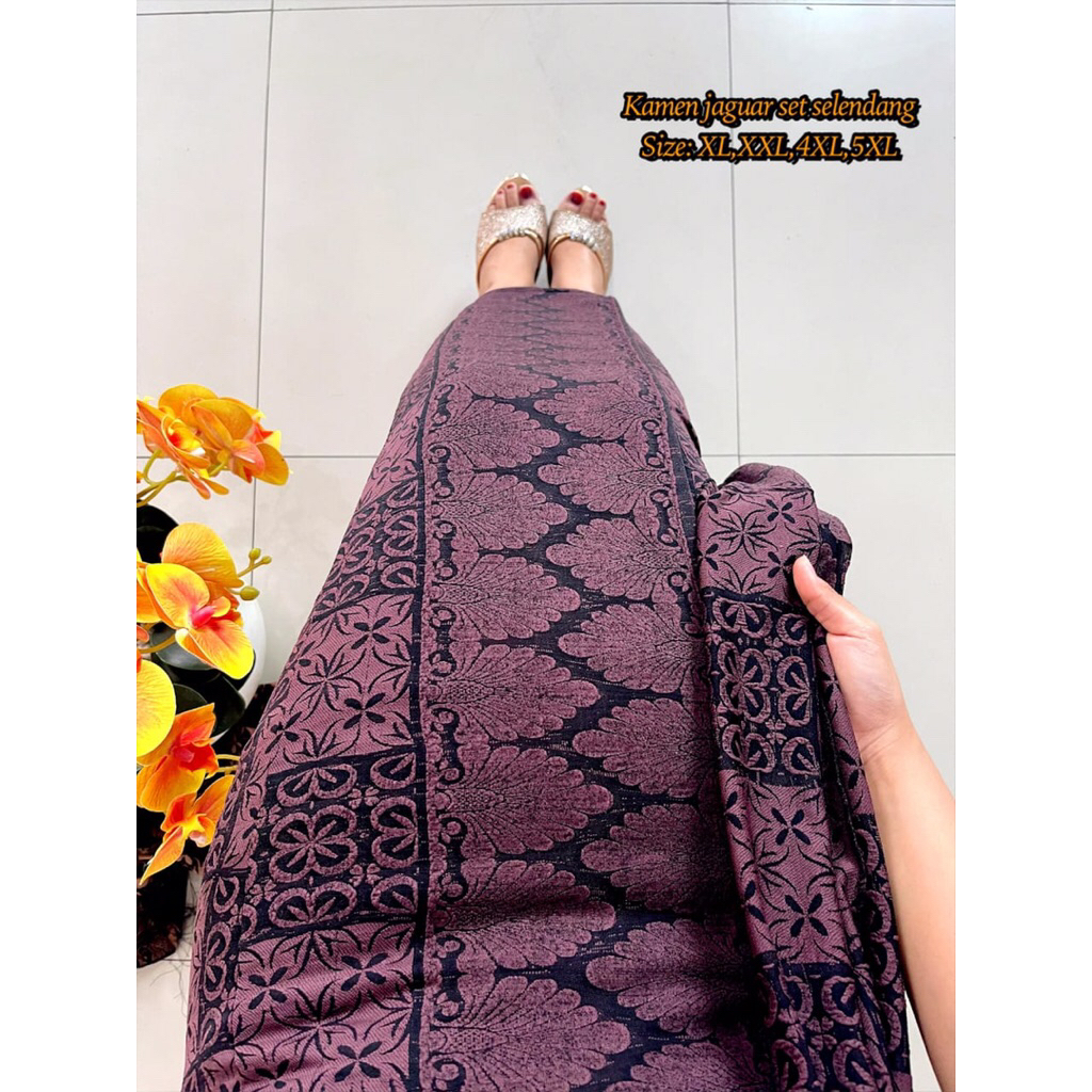 kamen denim jaguar set selendang rok bali kamen jadi