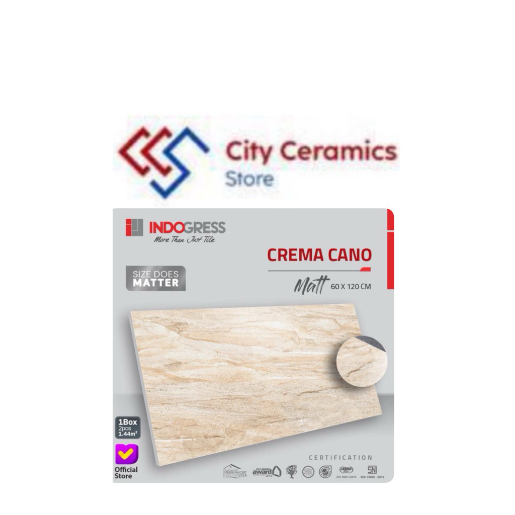 INDOGRESS CREMA CANO 60x120