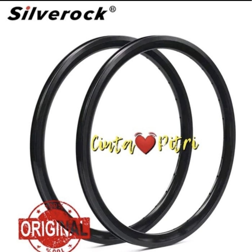 RIMS KINLIN 20 451 SEPEDA 20 PLUS SILVEROCK VELG