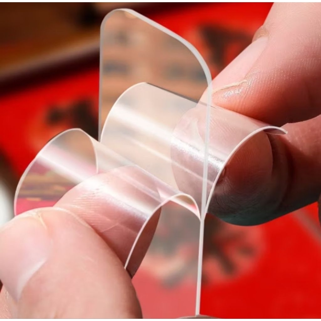 

Double Tape Transparan Perekat Transparan Sticker Transparan Double Tape 2 Sisi