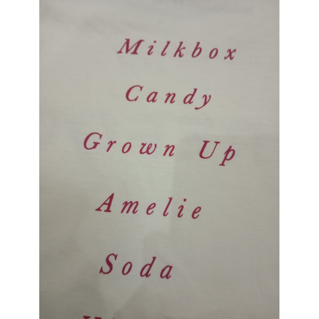 Kaos/T-Shirt Barefood Cover Album Milkbox Artwork