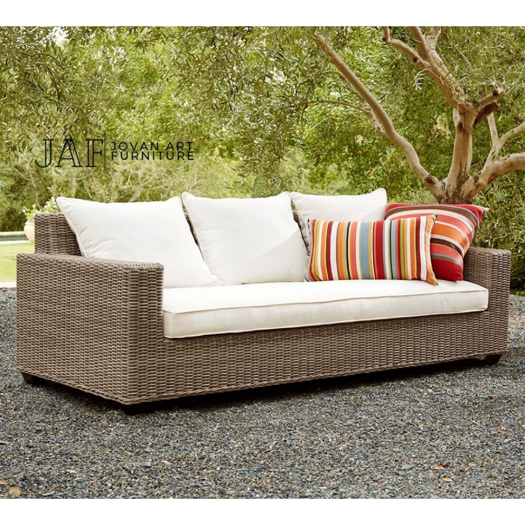 Sofa Tamu Outdoor Kursi Tamu Outdoor Rotan Sintetis - Jovan Art Furniture
