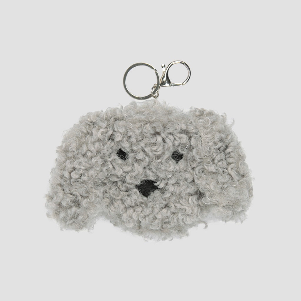 [Ready Stock] ROLAROLA ROLA PUPPY FRIENDS POUCH KEYRING GRAY