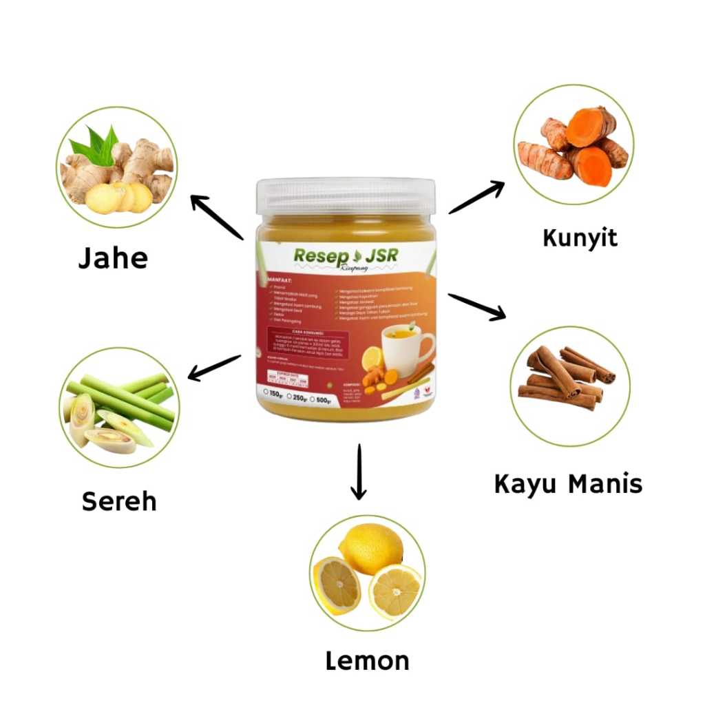 

Jsr Herbal Promil 250gram - Resep Sehat JSR Rempah Bubuk Kunyit Jahe Kayumanis Lemon Serai - Jsr Diet Tanpa Gula