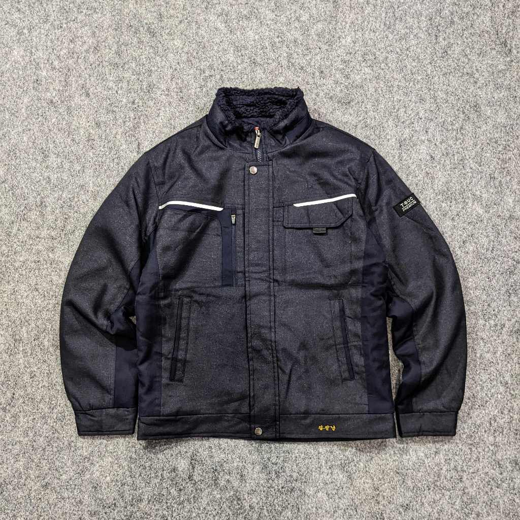 T-Buc Premium - Jaket Pria Casual Sherpa Cowok Kasual Hangat Tebal Winter Musim Dingin Second Bekas 