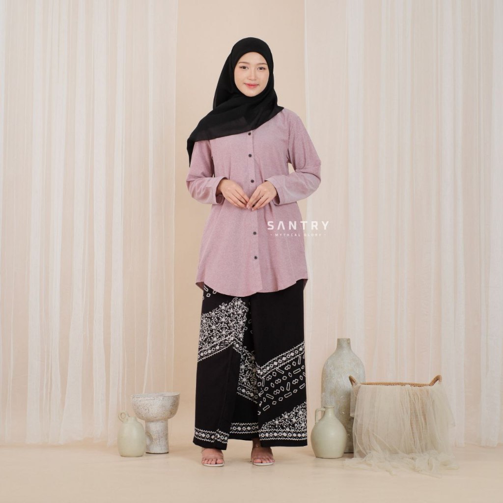 OOTD TUNIK POLOS SANTRI / KEMEJA POLOS WANITA / ATASAN SANTRI PUTRI WAJADA OOTD
