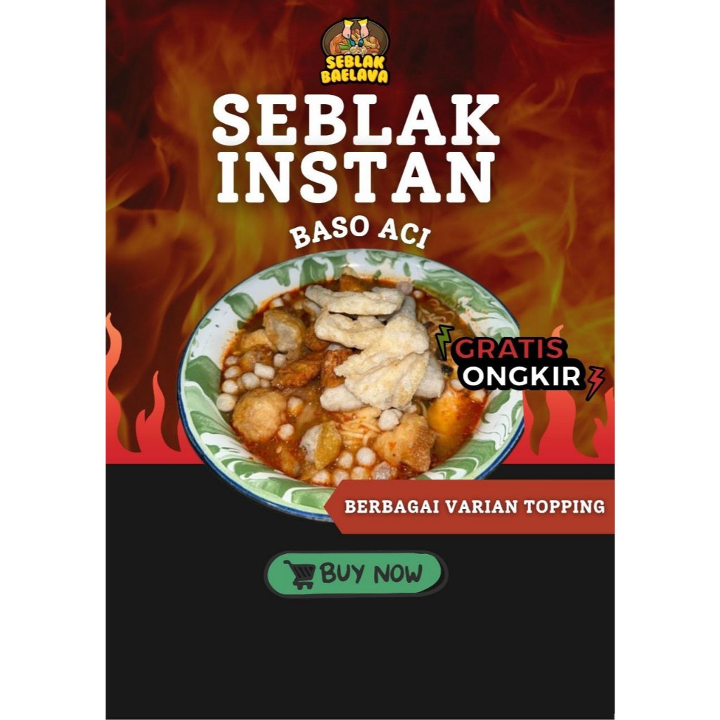 

Baelava Seblak Instan Pedas Siap Masak Dengan Berbagai Varian Topping