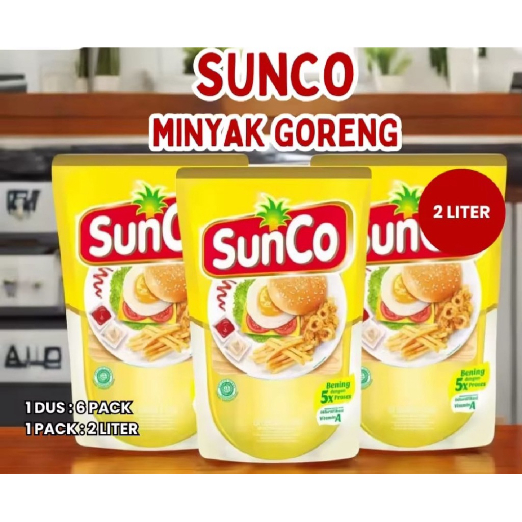

(Kirim langsung) Sunco minyak Goreng 2 Liter/1 Liter Kartonan (Dona Mart)