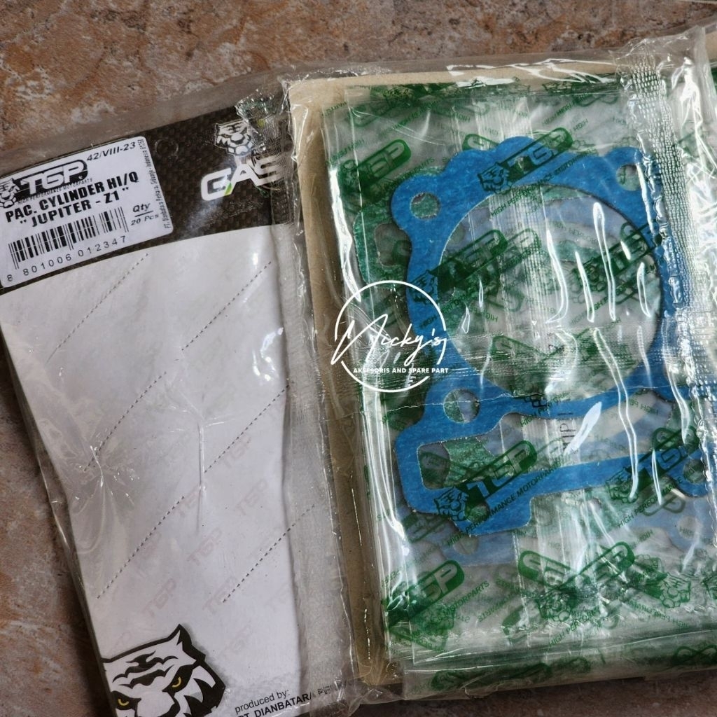 TGP Paking Blok Bawah Jupiter Z1 Hi Q BB Yamaha Vega Force Pac Cylinder Gasket Boring Biru Hijau 201
