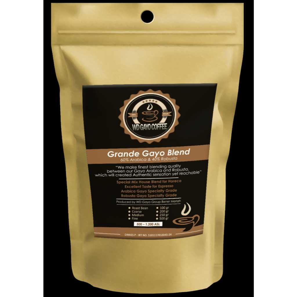 

Kopi Grande Gayo Blend - 60% Arabica & 40% Robusta 1kg