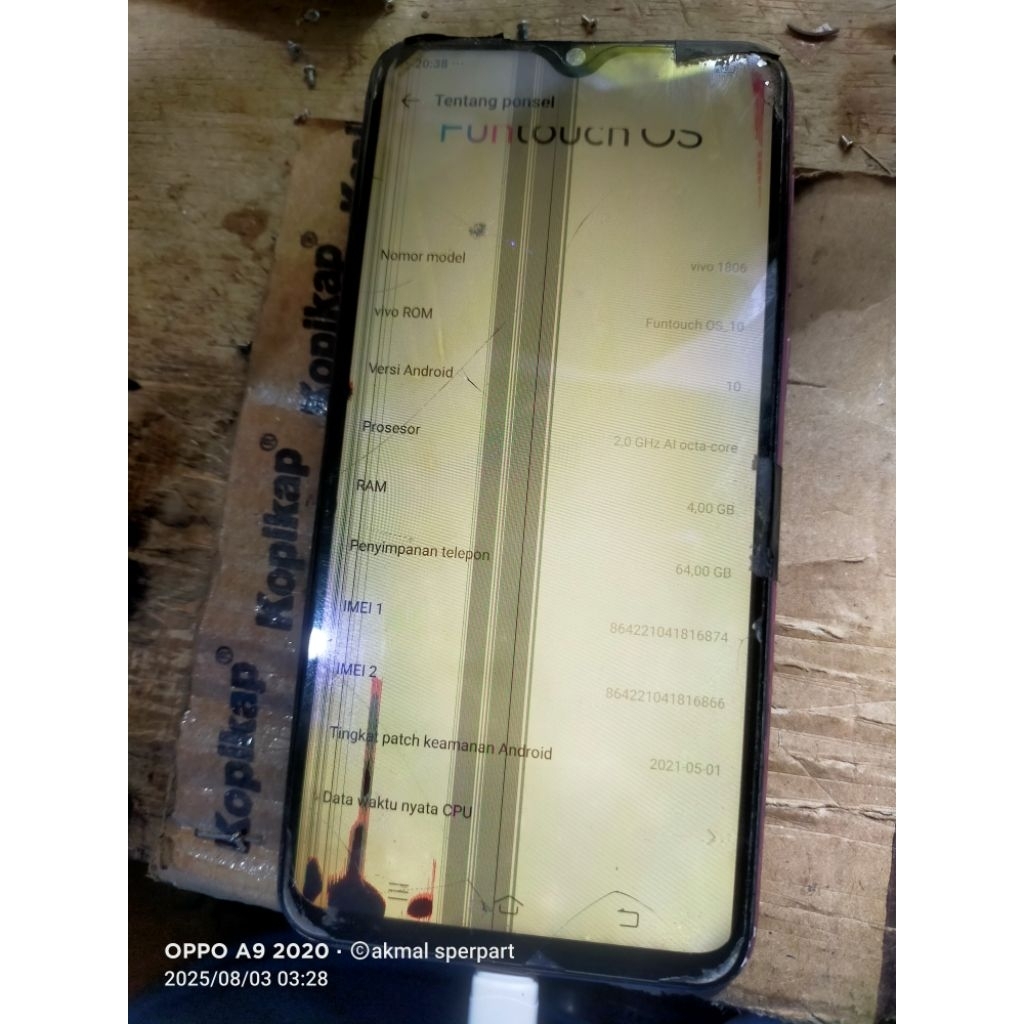 MESIN VIVO V11 RAM 4/64 NORMAL JAYA