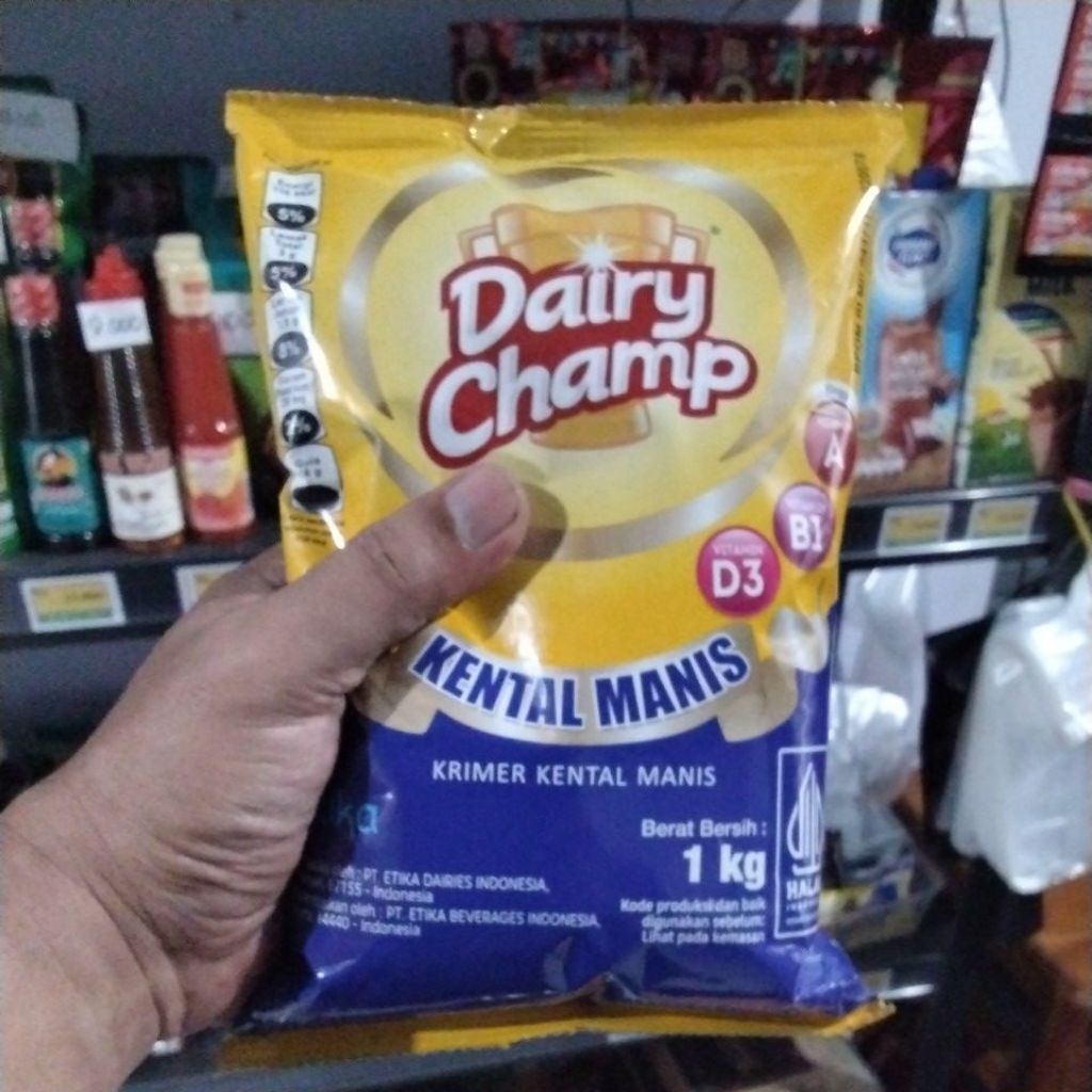 

SUSU KENTAL MANIS DAIRY CHAMP BANTAL 1 KG