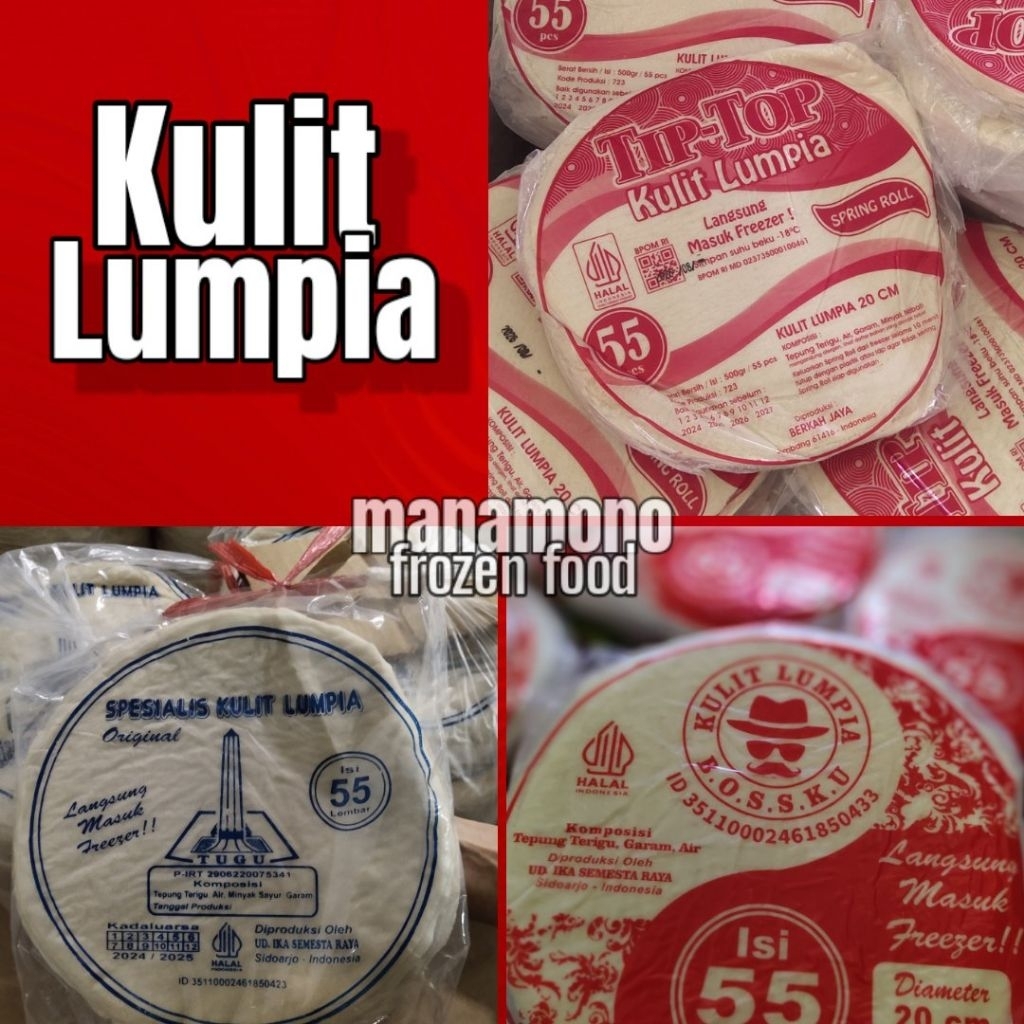 

KULIT LUMPIA -YG JAUH DAN YG DILUAR PULAU JAWA JANGAN PESAN !!!