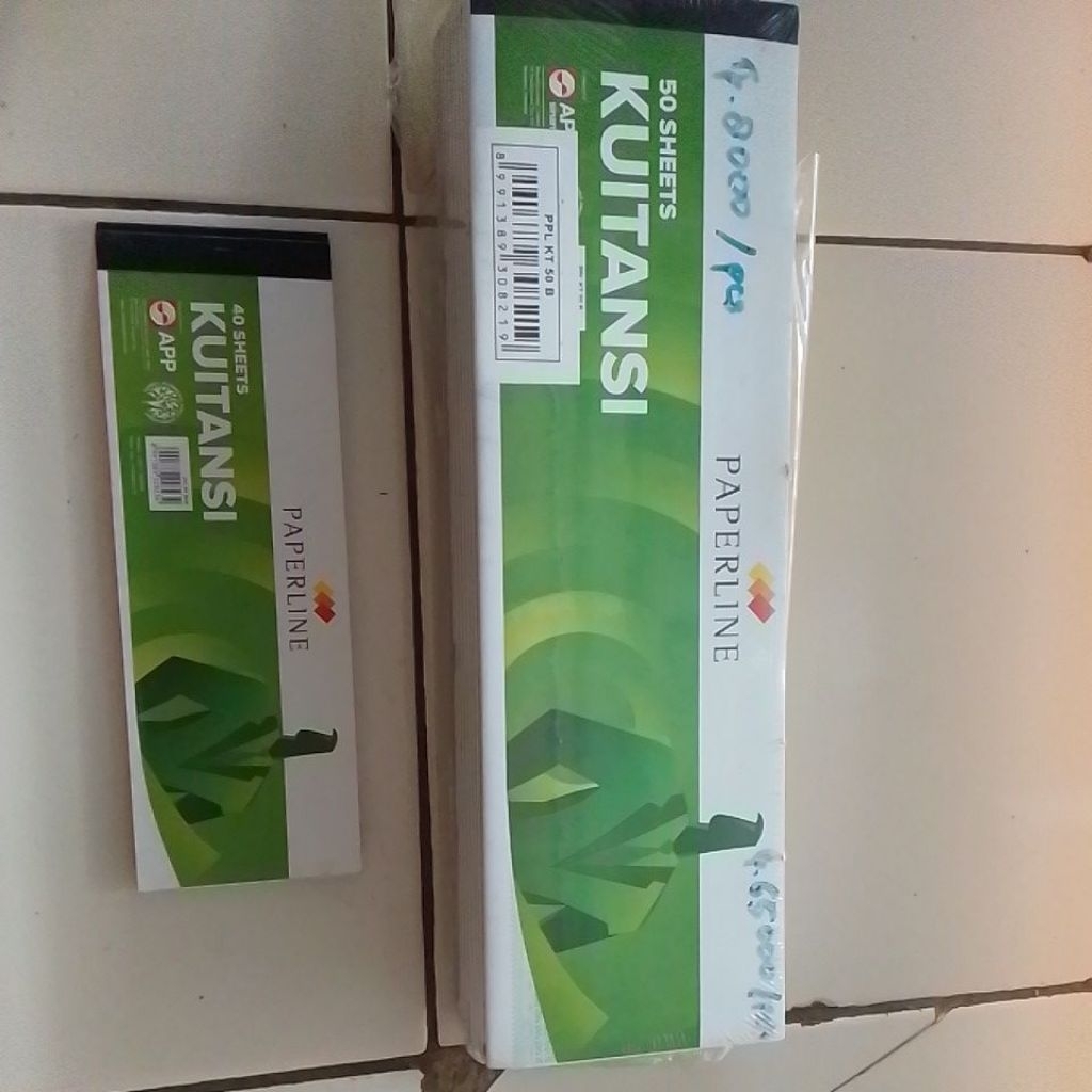 

kuitansi besar dan kecil paperline 40 shett