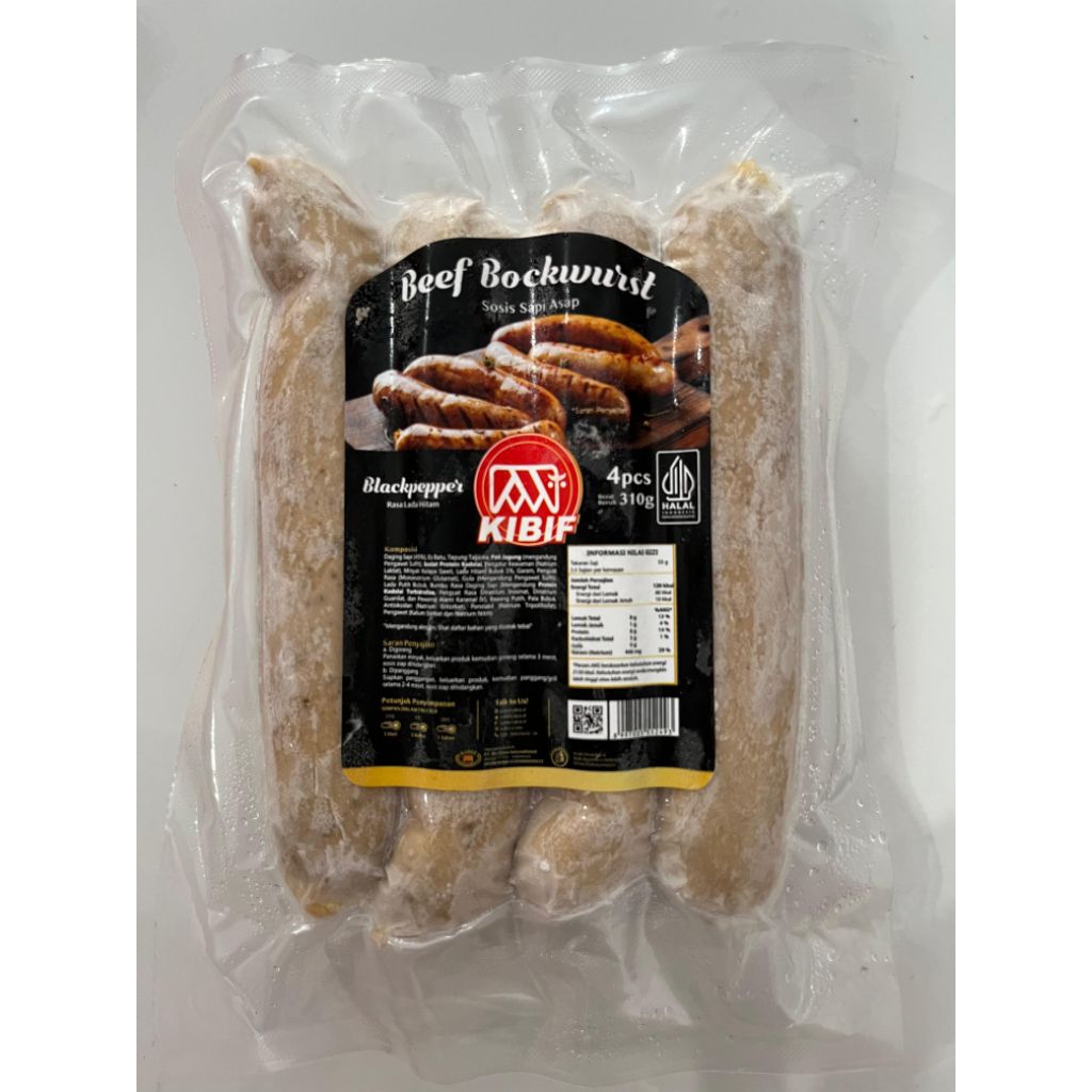 

BEFF SAUSAGE BROCKWUST VARIAN ORIGINAL, KEJU, BLACKPAPPER
