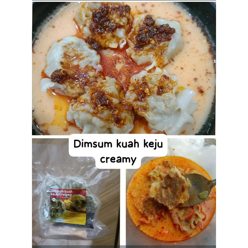 

Dimsum kuah keju creamy plus chili oil by yukning