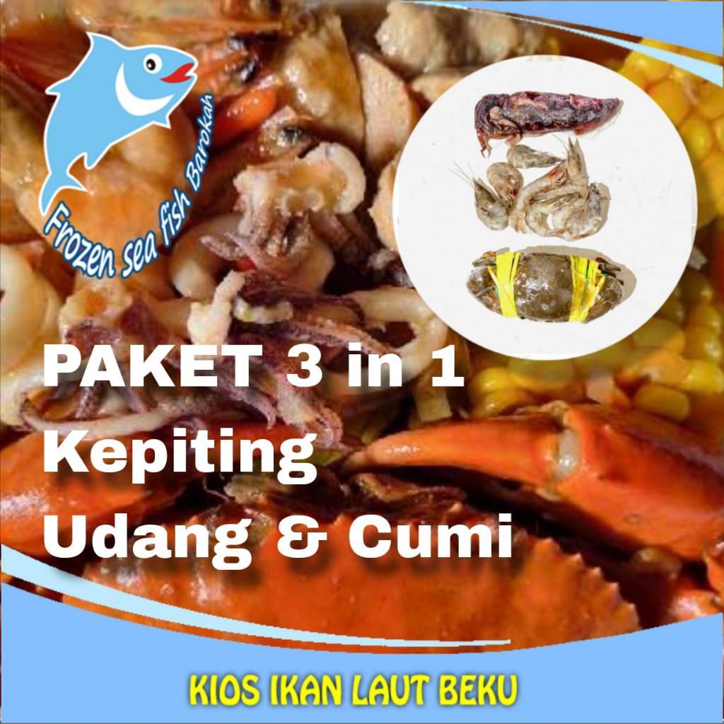 

PAKET 3 in 1 KEPITING UDANG & CUMI