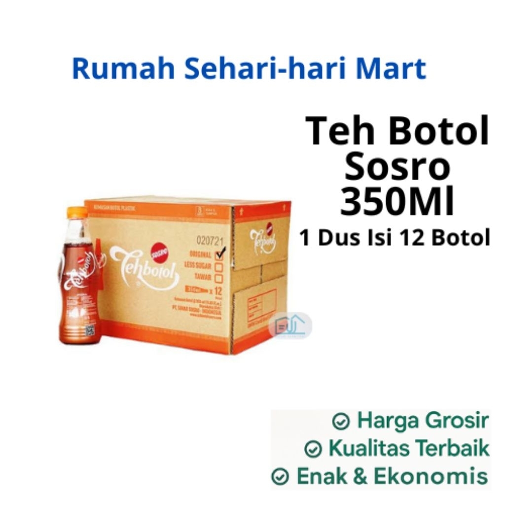

Sosro Teh Botol Original 350ml 1 Dus Isi 12