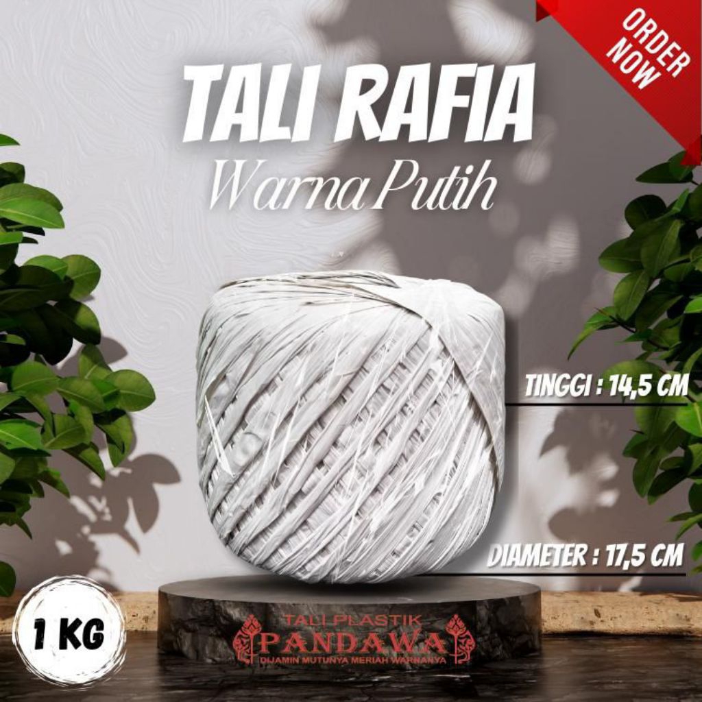 

Pandawa Tali Rafia 1kg Warna Putih Spesifikasi Tinggi 14,5cm Diameter 17,5cm Tali Plastik Berkualitas 1kg