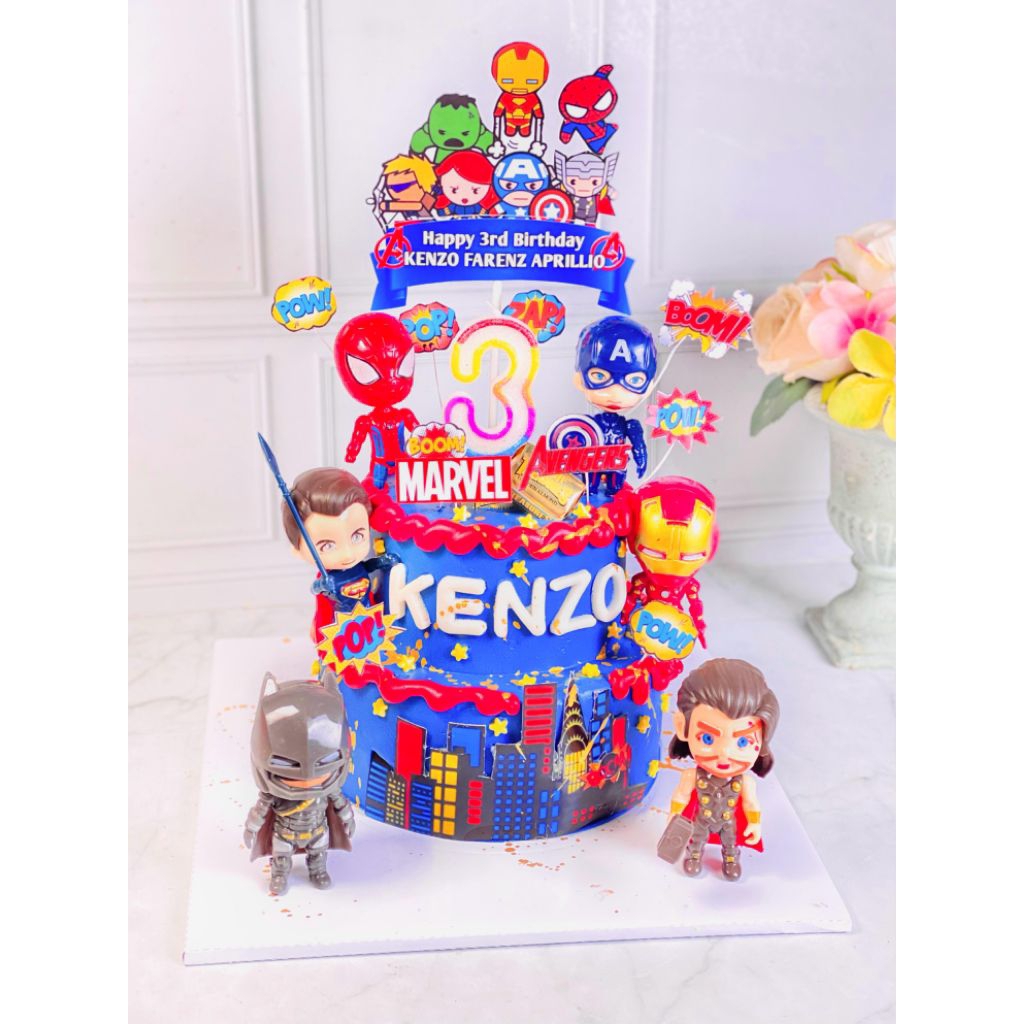 kue ulang tahun birthday Avengers
