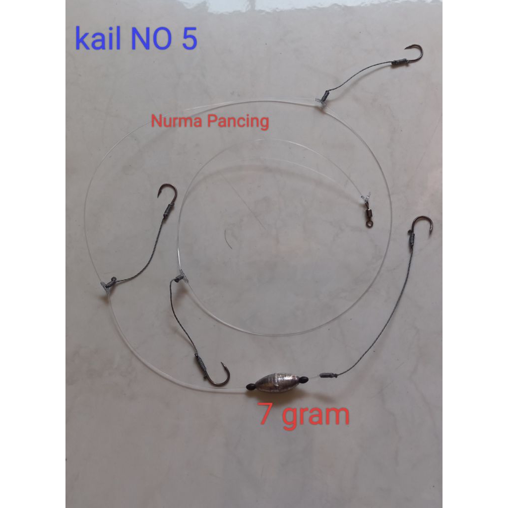Rangkaian ikan BAWAL 4 kail