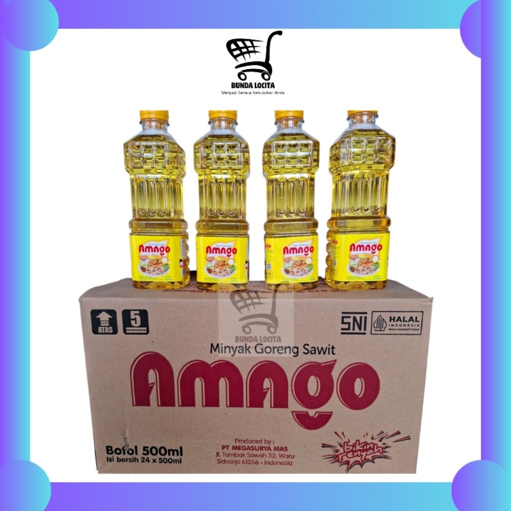 

Minyak Goreng Amago 500ml Paket 4 botol