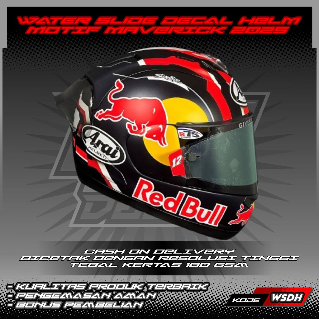 WATER SLIDE DECAL HELM MOTIF MAVERICK 2025