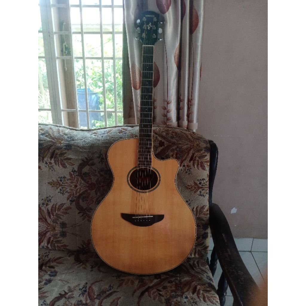 gitar akustik elektrik yamaha apx 600 nat original second