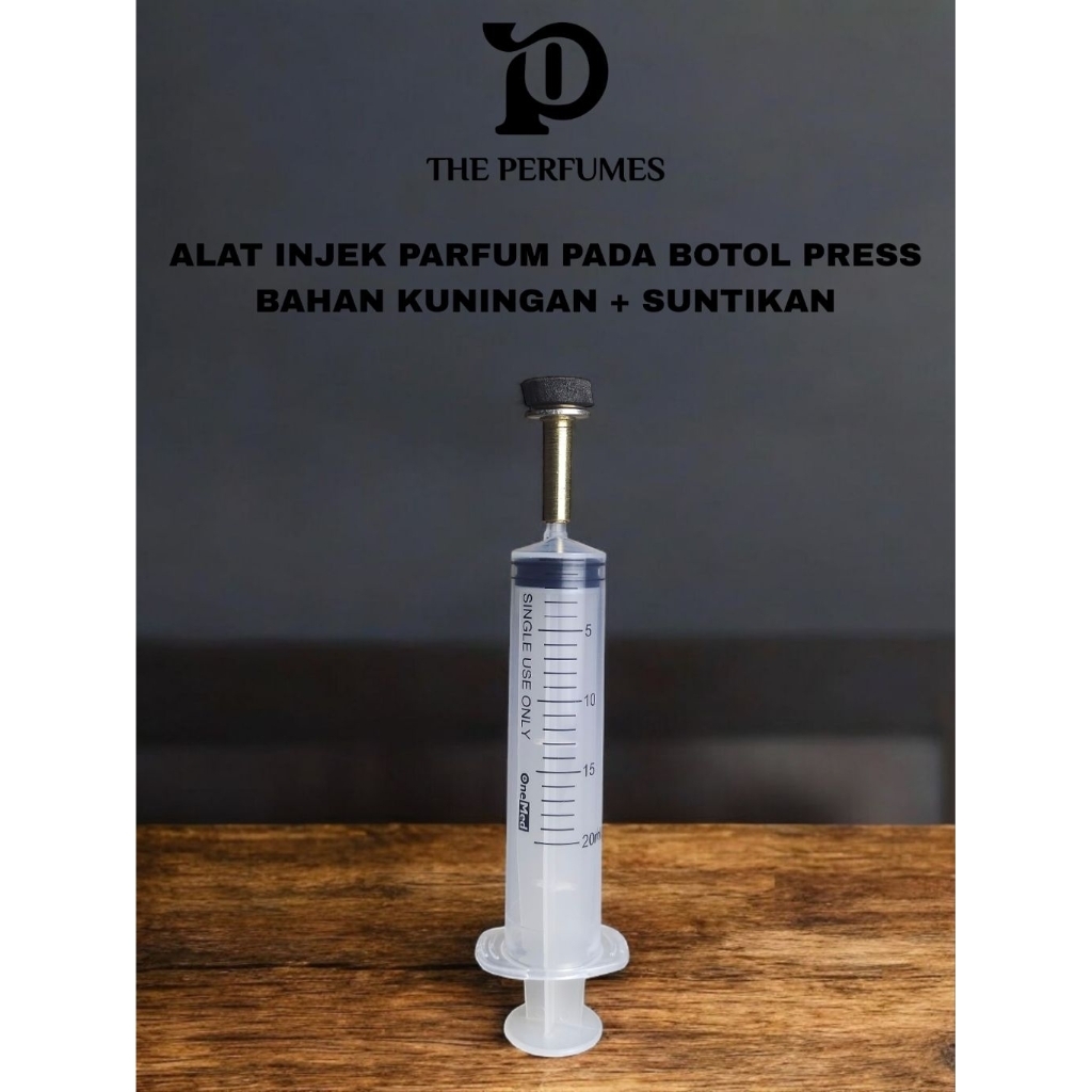 ALAT INJEK PARFUM BAHAN KUNINGAN SATU SET BESERTA SUNTIKAN | INJEKTOR BOTOL PARFUM | ALAT INJEK UNTU