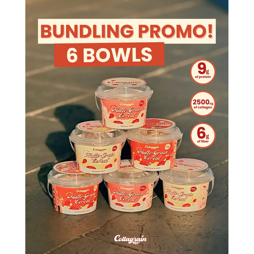 

[BUNDLING PROMO!] 6 Bowls of Collagrain’s Multi-Grain Cereal