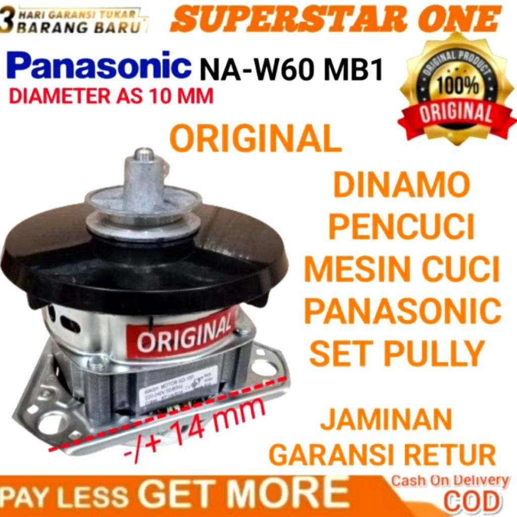 Dinamo Pencuci Mesin Cuci Panasonic NA-W60 MB1 SET PULLY