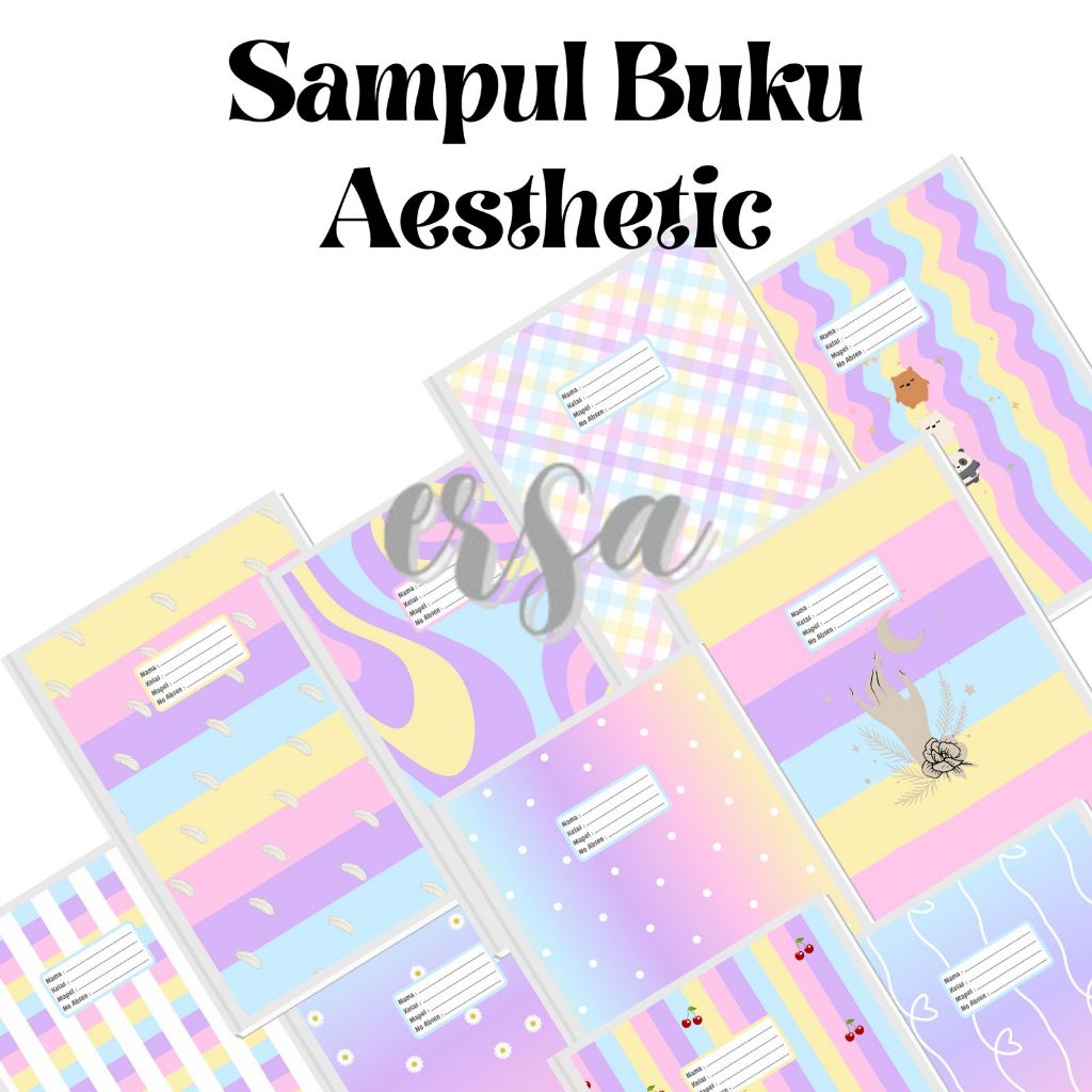 

5 LEMBAR SAMPUL BUKU TULIS AESTHETIC PELANGI RANDOM UKURAN BUKU SIDU DAN BIGBOSS